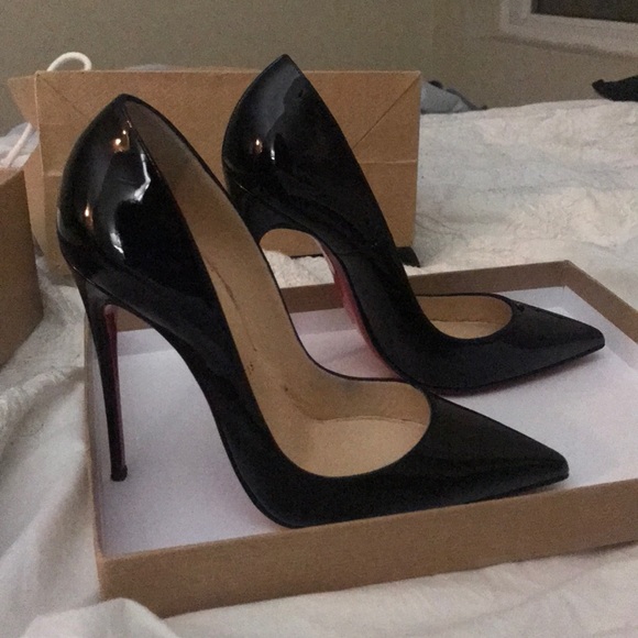 So Kate black patent leather worn once. Will trade - Picture 4 of 7